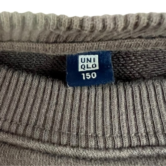 Uniqlo Japan Grey Sweatshirt Burger Maker Kids Size 8/10 - Picture 3 of 4